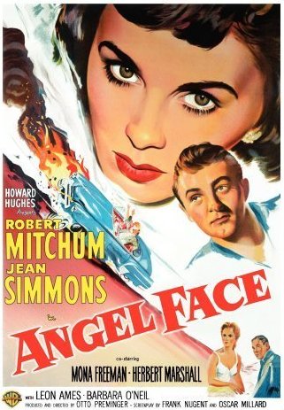 Robert Mitchum and Jean Simmons in Angel Face (1953)