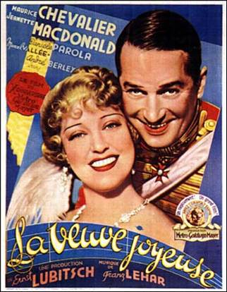 Maurice Chevalier and Jeanette MacDonald in The Merry Widow (1934)