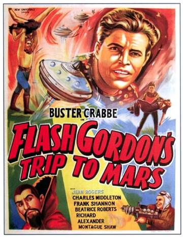 Buster Crabbe and Charles Middleton in Flash Gordon's Trip to Mars (1938)