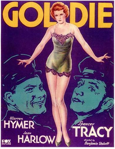 Spencer Tracy, Jean Harlow, and Warren Hymer in Goldie (1931)