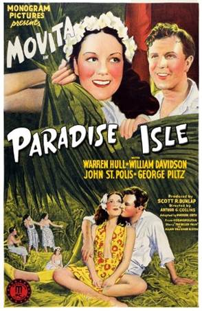 Warren Hull, Movita, and George Piltz in Paradise Isle (1937)