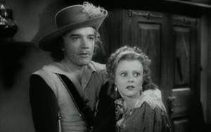 Walter Abel and Heather Angel in The Three Musketeers (1935)